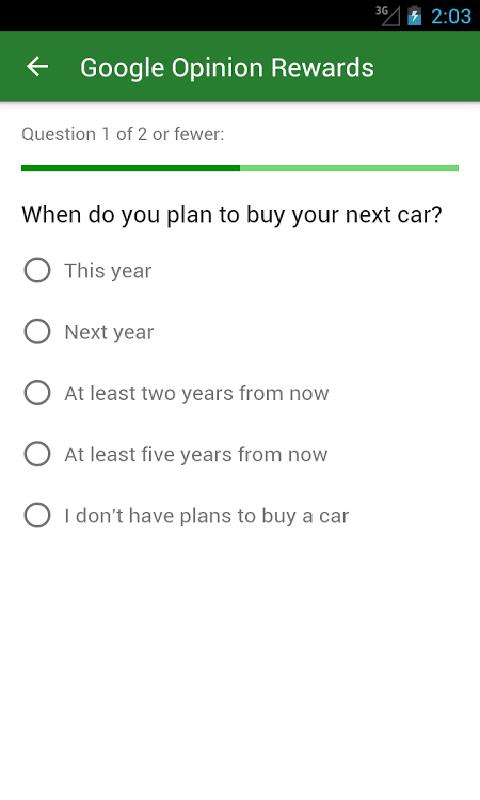 Google Opinion Rewards