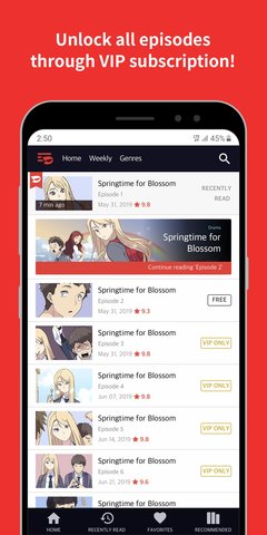 Toomics玩漫中文版  v1.0.3图2
