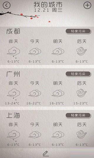 昼夜天气