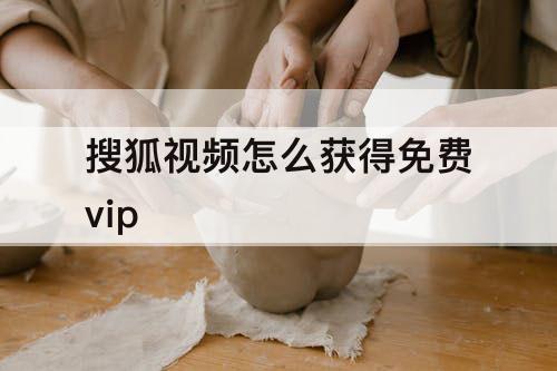 搜狐视频怎么获得免费vip