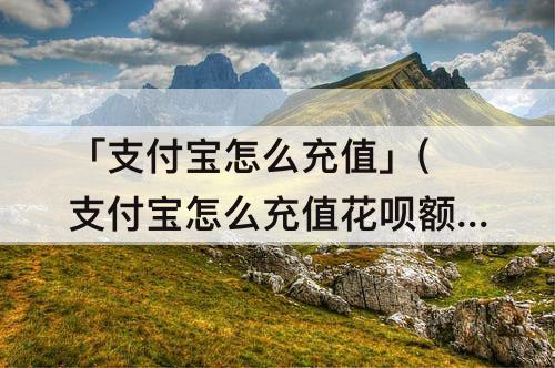 「支付宝怎么充值」(支付宝怎么充值花呗额度)
