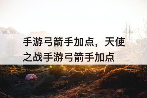 手游弓箭手加点，天使之战手游弓箭手加点